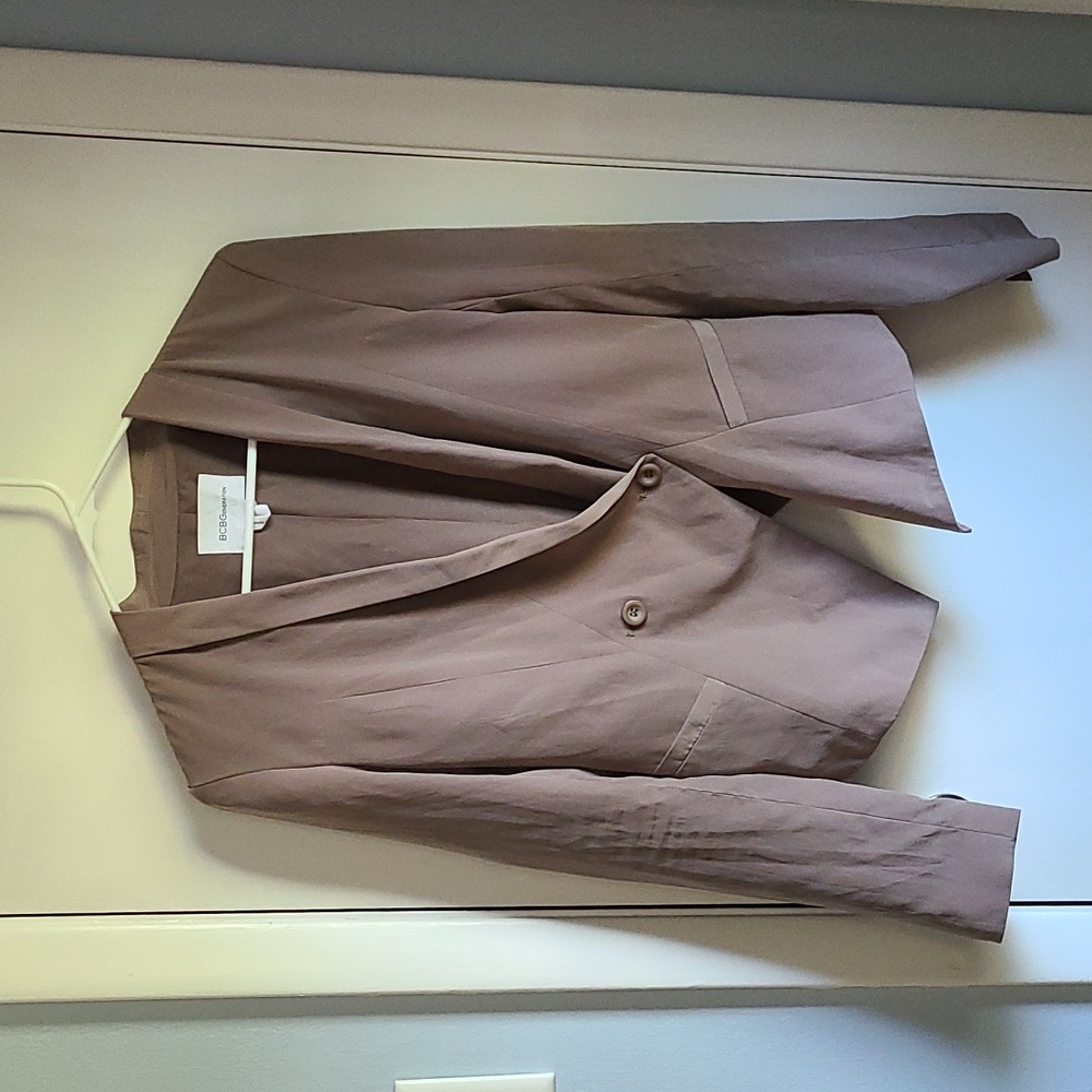 BCBG wrap style blazer